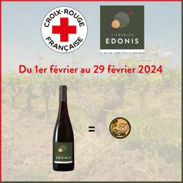 Les Vignobles Edonis s’engage en faveur de l’antenne  locale de la Croix Rouge de Saumur.
